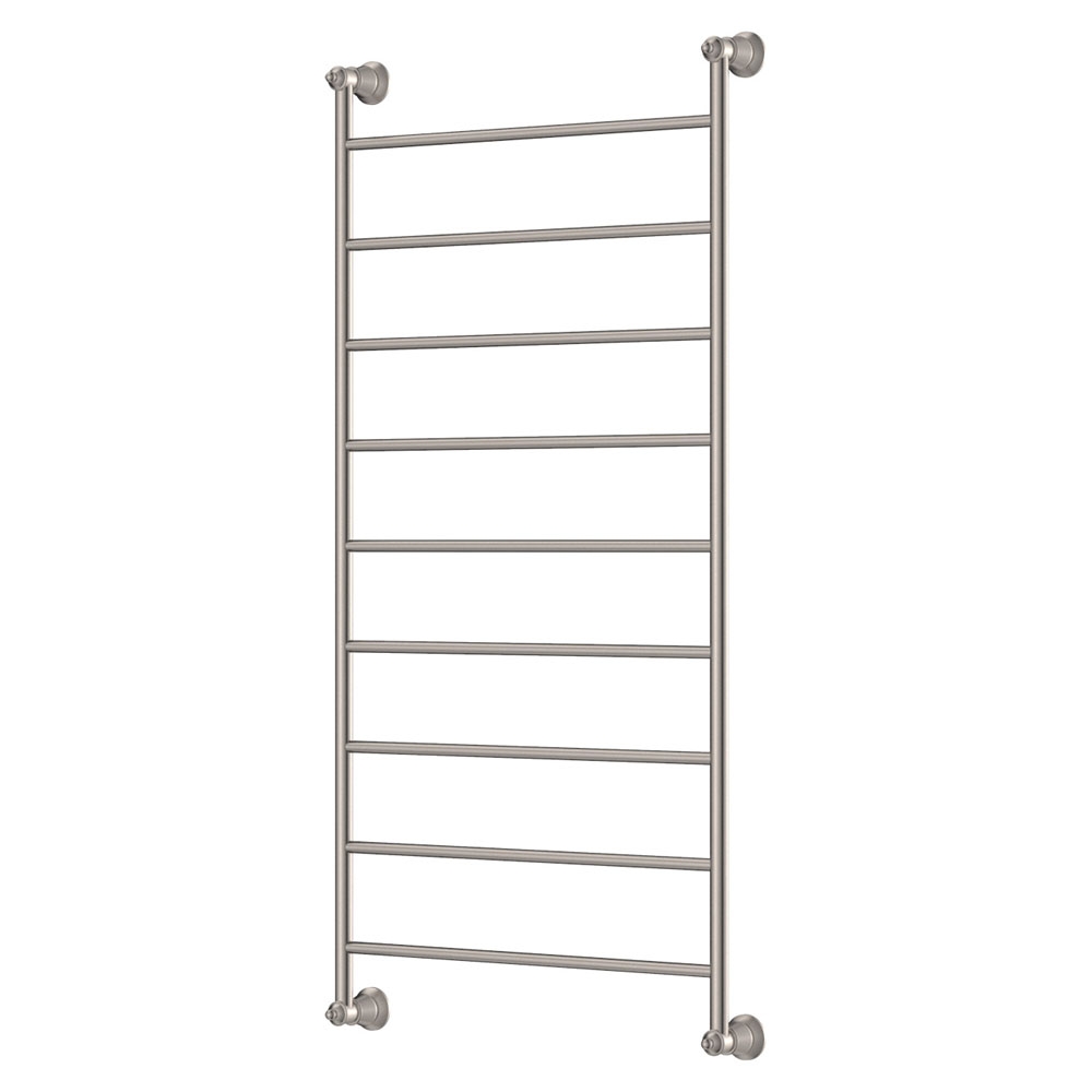 Lillian Heated Towel Rail, 600 x 1200mm, Brushed Nickel