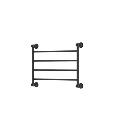 Lillian Heated Towel Rail, 600 x 450mm, Matte Black