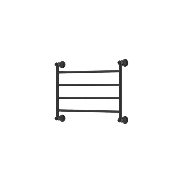 Lillian Heated Towel Rail, 600 x 450mm, Matte Black