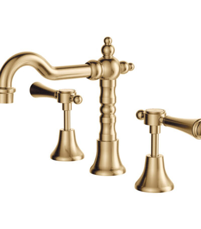 Lillian Lever Basin Set, Urban Brass