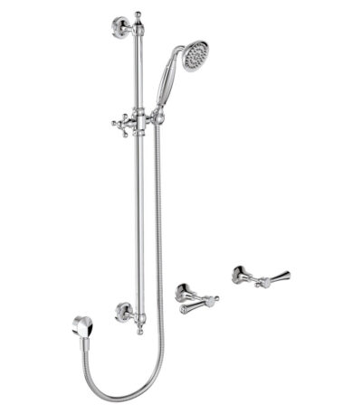 Lillian Lever Rail Shower Set, Chrome