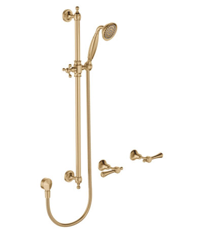Lillian Lever Rail Shower Set, Urban Brass
