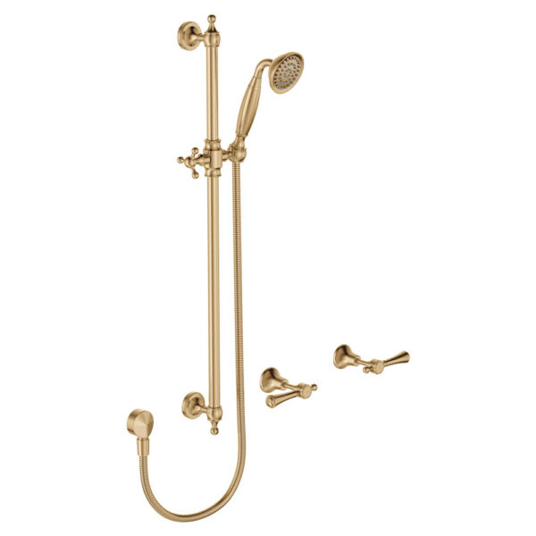 Lillian Lever Rail Shower Set, Urban Brass
