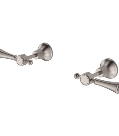 Lillian Lever Wall Top Assemblies, Brushed Nickel