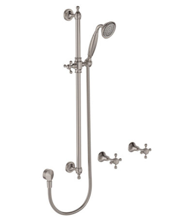 Lillian Rail Shower Set, Brushed Nickel