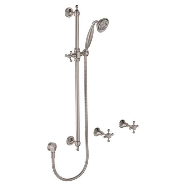Lillian Rail Shower Set, Brushed Nickel