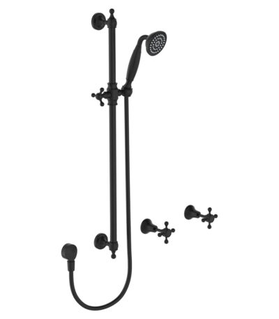 Lillian Rail Shower Set, Matte Black