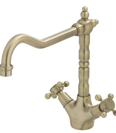 Lillian Shepherds Crook Sink Mixer, Champagne
