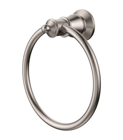 Lillian Towel Ring, Brushed Nickel