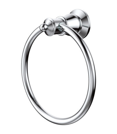 Lillian Towel Ring, Chrome