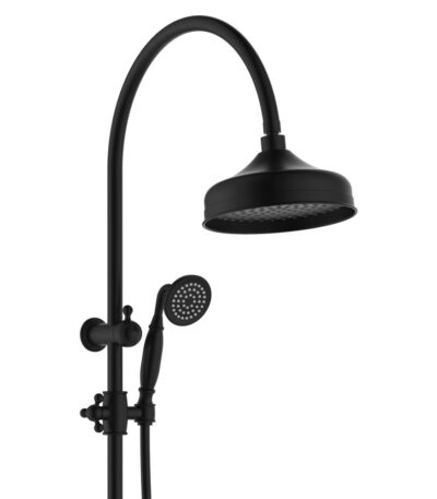 Lillian Twin Shower, Matte Black
