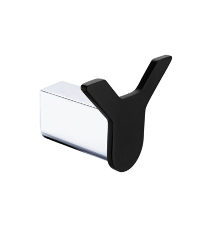 Lincoln Double Robe Hook, Mixed Finish