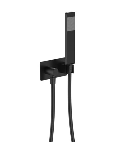 Lincoln Hand Shower, Rectangular Plate, Matte Black