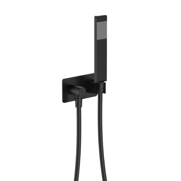 Lincoln Hand Shower, Rectangular Plate, Matte Black