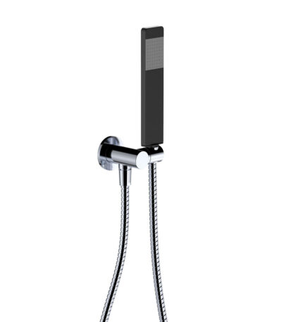 Lincoln Hand Shower, Round Plate, Mixed Finish