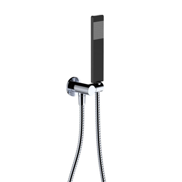 Lincoln Hand Shower, Round Plate, Mixed Finish