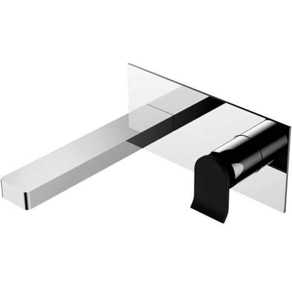 Lincoln Wall Mixer Spout, Mixed Finish