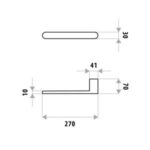LINKWARE HR7509 HUNTINGWOOD TOWEL HOLDER CHROME / BLACK - Urban Designs Bathroom and Kitchen