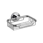 LINKWARE LR4007 LOUI SOAP BASKET CHROME / BLACK - Urban Designs Bathroom and Kitchen