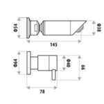 LINKWARE P3151B ELLE SHOWER SET CHROME - Urban Designs Bathroom and Kitchen
