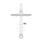 LINKWARE P6153/T9083 LOUI GOOSENECK SHOWER SET CHROME AND COLOURED - Urban Designs Bathroom and Kitchen