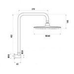 LINKWARE P6153/T9083 LOUI GOOSENECK SHOWER SET CHROME AND COLOURED - Urban Designs Bathroom and Kitchen
