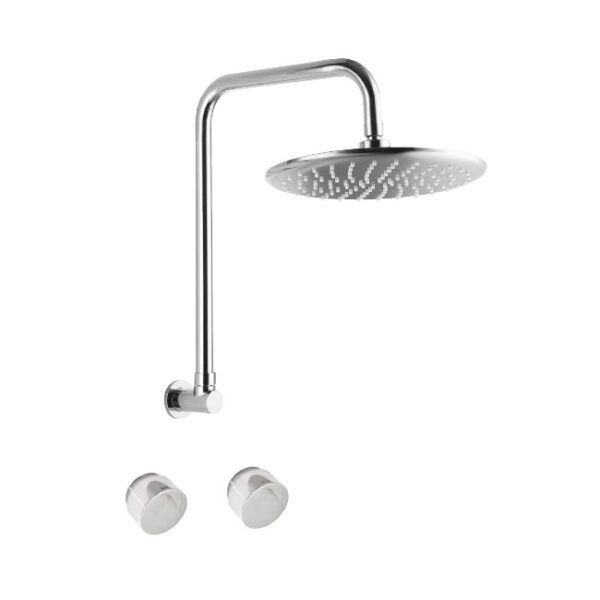 LINKWARE P6153/T9083 LOUI GOOSENECK SHOWER SET CHROME AND COLOURED - Urban Designs Bathroom and Kitchen