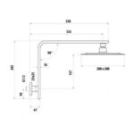 LINKWARE P6653/T9983 LIBERTY GOOSENECK SHOWER SET CHROME / MATTE BLACK - Urban Designs Bathroom and Kitchen