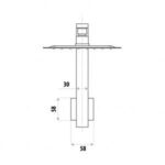 LINKWARE P6653/T9983 LIBERTY GOOSENECK SHOWER SET CHROME / MATTE BLACK - Urban Designs Bathroom and Kitchen