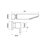 LINKWARE P8651BOL BO LAUREN SHOWER SET CHROME - Urban Designs Bathroom and Kitchen
