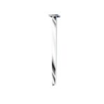 LINKWARE R35 SQUARE CEILING ARM CHROME / MATTE BLACK - Urban Designs Bathroom and Kitchen