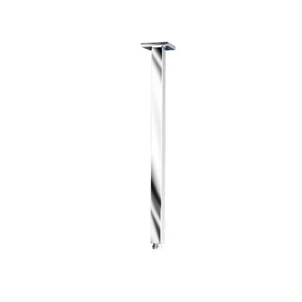 LINKWARE R35 SQUARE CEILING ARM CHROME / MATTE BLACK - Urban Designs Bathroom and Kitchen