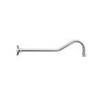 LINKWARE R352B WALL GOOSENECK 450mm UPSWEPT SHOWER ARM CHROME - Urban Designs Bathroom and Kitchen