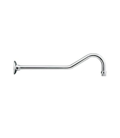 LINKWARE R352B WALL GOOSENECK 450mm UPSWEPT SHOWER ARM CHROME - Urban Designs Bathroom and Kitchen