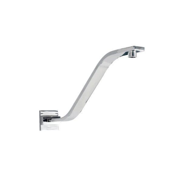 LINKWARE R356B SQUARE 450mm UPSWEPT SHOWER ARM CHROME - Urban Designs Bathroom and Kitchen