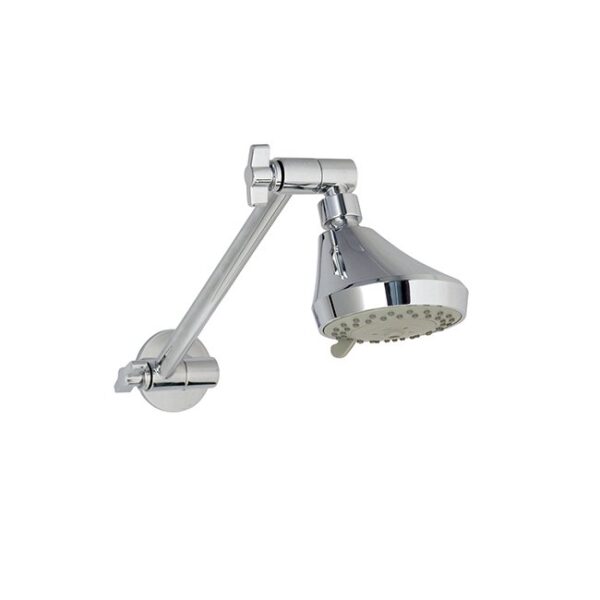 LINKWARE R430B THREE FUNCTION 90mm OXYGENIC SHOWER HEAD WITH LINKLOCK ARM CHROME - Urban Designs Bathroom and Kitchen