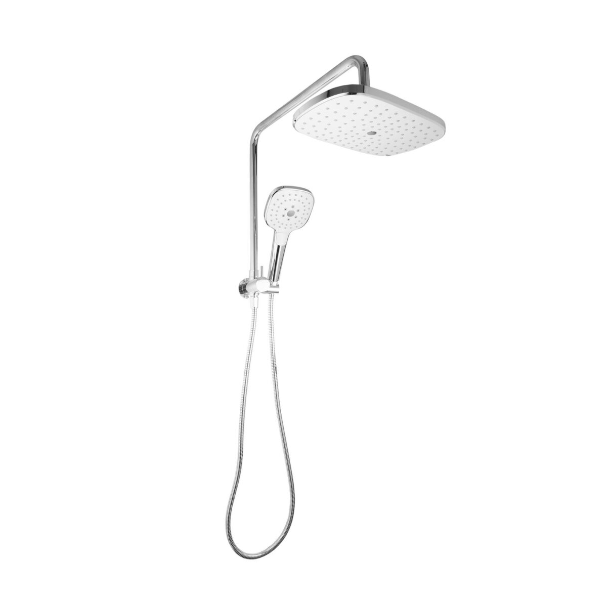 LINKWARE R458B SQUARE SELF CLEANING TWIN SHOWER CHROME - Urban Designs Bathroom and Kitchen