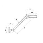 LINKWARE T328B UNIVERSAL ALL DIRECTIONAL SHOWER HEAD CHROME - Urban Designs Bathroom and Kitchen