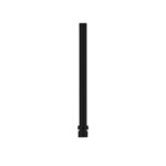 LINKWARE T35 ROUND CEILING ARM CHROME / MATTE BLACK - Urban Designs Bathroom and Kitchen