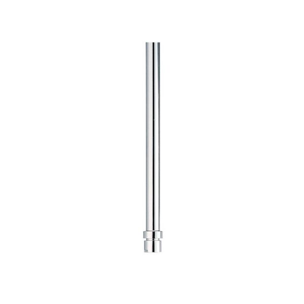 LINKWARE T35 ROUND CEILING ARM CHROME / MATTE BLACK - Urban Designs Bathroom and Kitchen