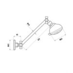 LINKWARE T381B UFO ALL DIRECTIONAL SHOWER ARM & HEAD CHROME - Urban Designs Bathroom and Kitchen