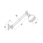 LINKWARE T382B SAT ALL DIRECTIONAL SHOWER ARM & HEAD CHROME - Urban Designs Bathroom and Kitchen