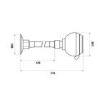 LINKWARE T382FA SAT COBRA FLEX SHOWER HEAD CHROME - Urban Designs Bathroom and Kitchen