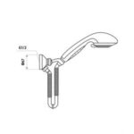 LINKWARE T384B ELLE COBRA HAND SHOWER WITH WALL OUTLET CHROME - Urban Designs Bathroom and Kitchen