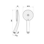 LINKWARE T9087 LOUI HAND SHOWER ONLY CHROME AND COLOURED - Urban Designs Bathroom and Kitchen