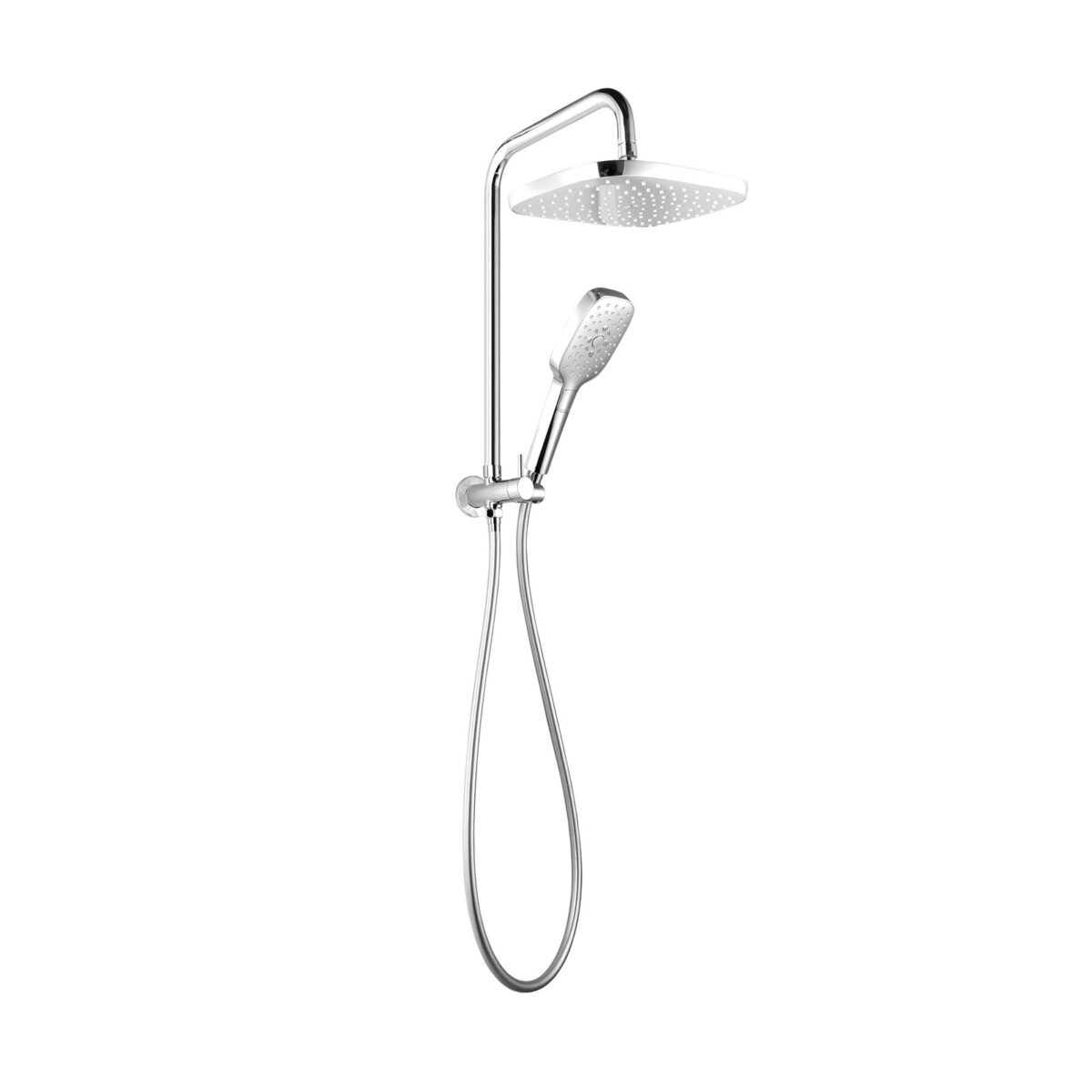 LINKWARE T9781 HUNTINGWOOD TWIN SHOWER CHROME / MATTE BLACK - Urban Designs Bathroom and Kitchen