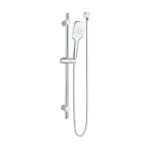 LINKWARE T9782 HUNTINGWOOD HAND SHOWER ON RAIL CHROME / MATTE BLACK - Urban Designs Bathroom and Kitchen
