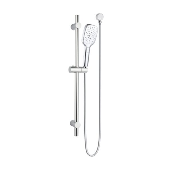 LINKWARE T9782 HUNTINGWOOD HAND SHOWER ON RAIL CHROME / MATTE BLACK - Urban Designs Bathroom and Kitchen