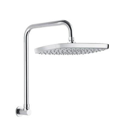 LINKWARE T9783 HUNTINGWOOD GOOSENECK SHOWER CHROME / MATTE BLACK - Urban Designs Bathroom and Kitchen