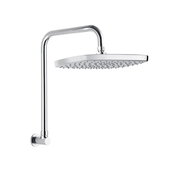LINKWARE T9783 HUNTINGWOOD GOOSENECK SHOWER CHROME / MATTE BLACK - Urban Designs Bathroom and Kitchen